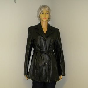 Vintage Leather Coat XL